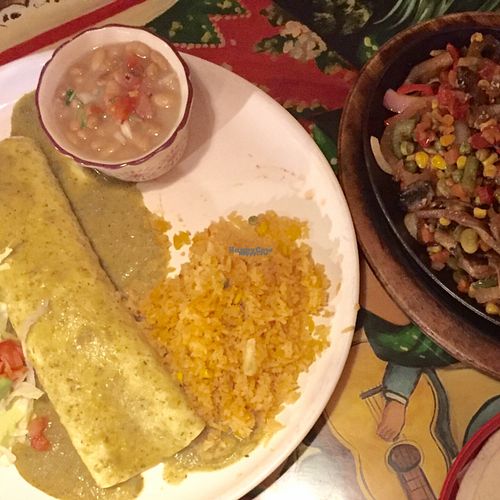 Vegan burrito & fajitas at El Tapatio in Page