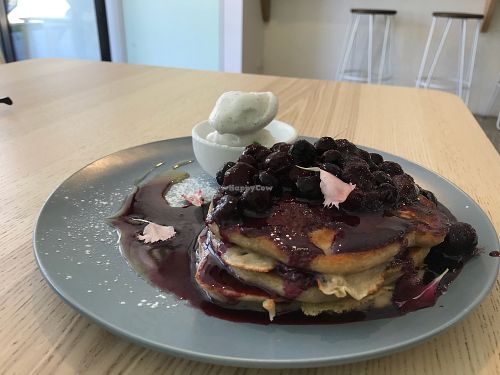 Banana pancakes at Wombat Cafe & Store in Dromana
