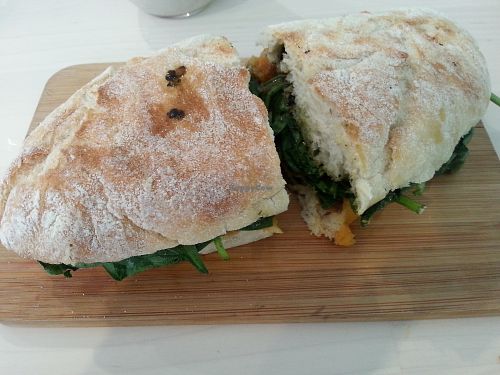 Roasted veg sandwich at Wombat Cafe & Store in Dromana