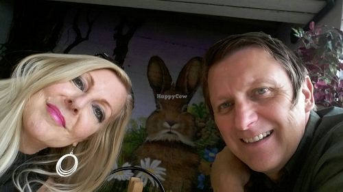 Chilling with the Rabbit! at Rabbit Vegan Cafe in Exeter