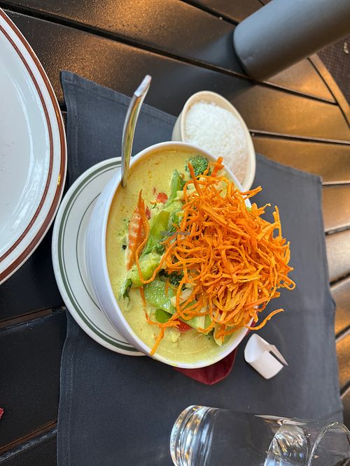 Pumpkin yellow curry   at Sopa Thai Cuisine in Nevada City
