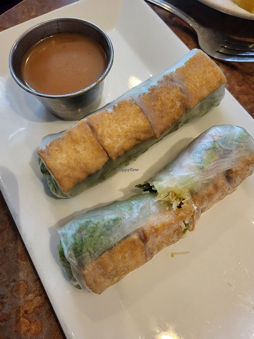 Soft spring roll with tofu. Comes with 3 rolls. at Thai Ocha in Kerrville