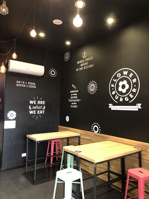   at Flower Burger in Rome