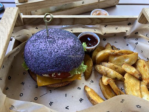   at Flower Burger in Rome