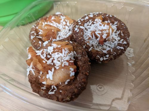 mini apple tarts at Rawthentic Eatery in Courtenay