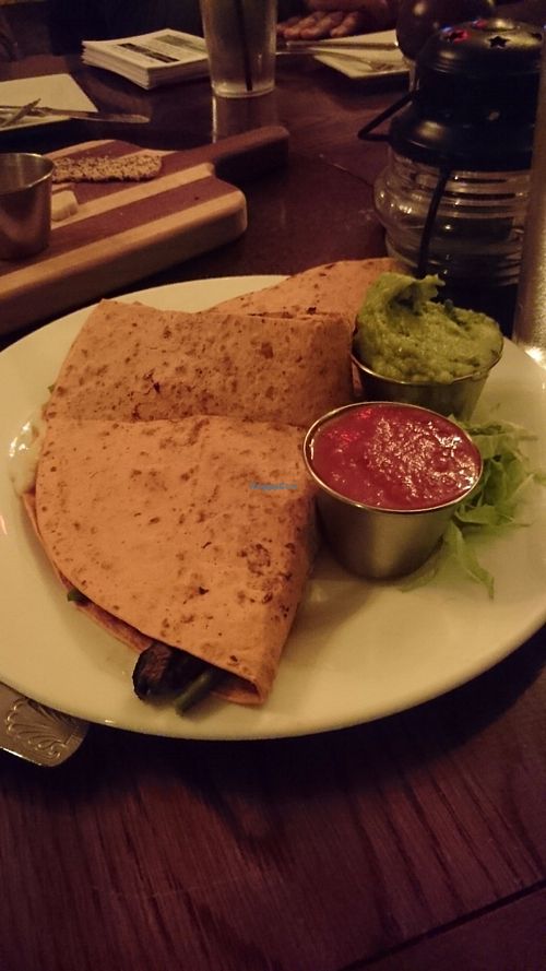 Vegan Quesadilla  at Great American Pub in Phoenixville