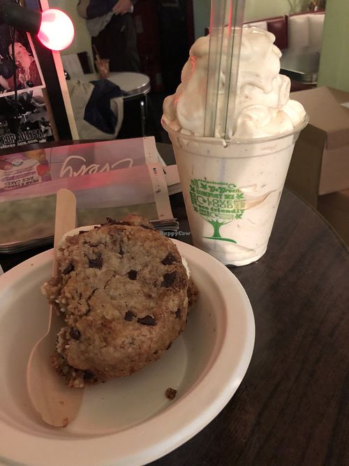 Cookie sandwich and shake   at Cookies and Scream - Drayton Park in North London