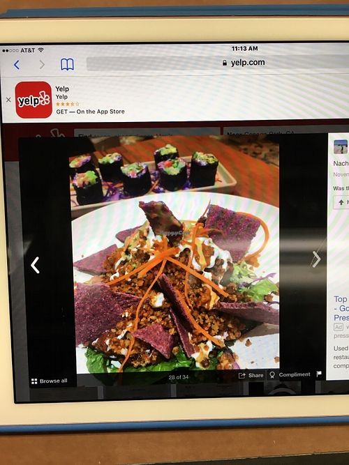 Nachos at Wild Living Foods in Los Angeles