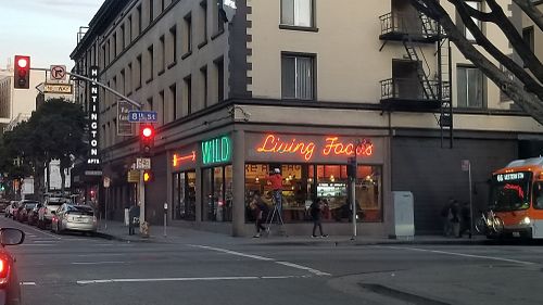 Outside at Wild Living Foods in Los Angeles