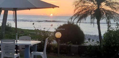 View from the restaurant at Tamarind House Restaurant in Rarotonga
