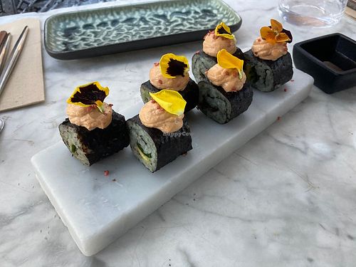 Vegan sushi at Hearth  in Amsterdam