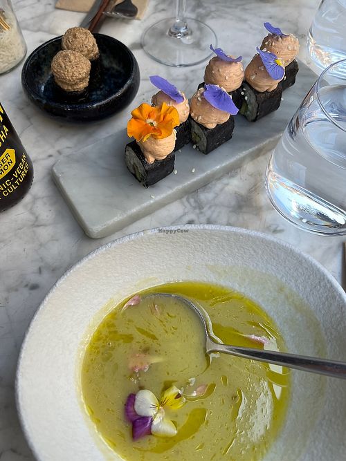 Roasted leek & potato soup at Hearth  in Amsterdam