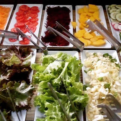 salad bar
 at Vegethare Restaurante Vegetariano in Petrolina
