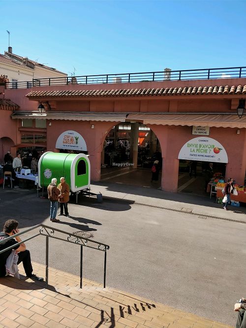 parked at the market at Green Vibes - Food Trailer in Cannes