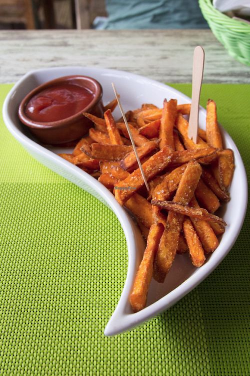 Sweet Potato Chips at The Green Box in Mallorca