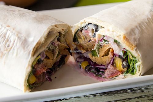Veggie Doner Kebab (filled with Seitan) at The Green Box in Mallorca