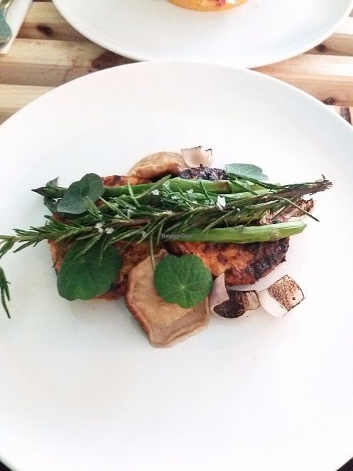 Celeriac, roasted onions & truffle cream at The Organic LAB in Copenhagen