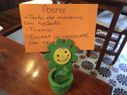 Desserts at Tasca la Fuente in La Palma