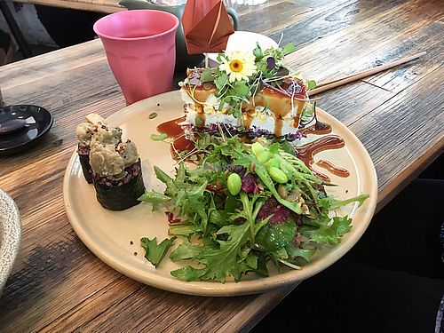 Raw Vegan Okonomiyaki at Neko Neko in Fitzroy