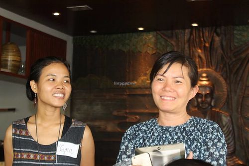 me and the restaurant owner at Biogarten Restaurant in Ho Chi Minh City