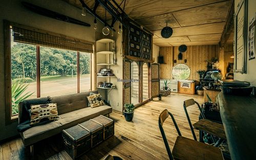 Inside the cafe is eclectic and vintage in style at Timbuktu Nomadic Deli in Waiheke Island