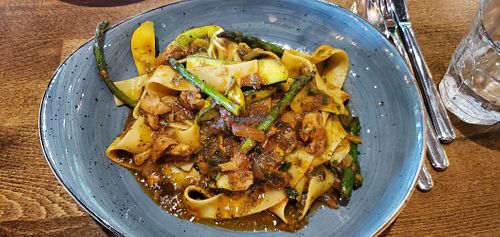 Vegan pasta option when I asked! at Terrafina at Hester Creek in Oliver