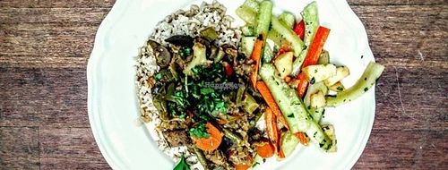 Food for Thought: Wonky veggie meal made from Food Surplus to create consciousness on the issue :)  at Taste Before You Waste in Amsterdam