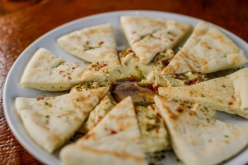 Hummus! at Gojo Paradiso in Kyoto