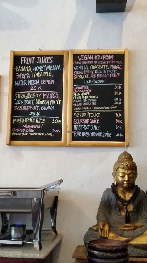 Juices, drinks and Ice Cream! at Sawobali  in Ubud