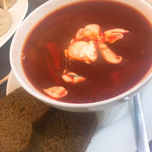 borscht  at Luna Blanca in Ulaanbaatar