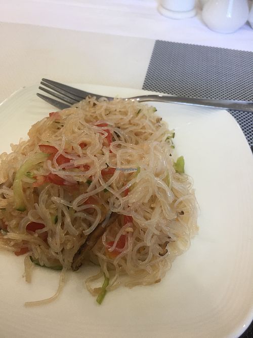 rice vermicelli salad at Luna Blanca in Ulaanbaatar