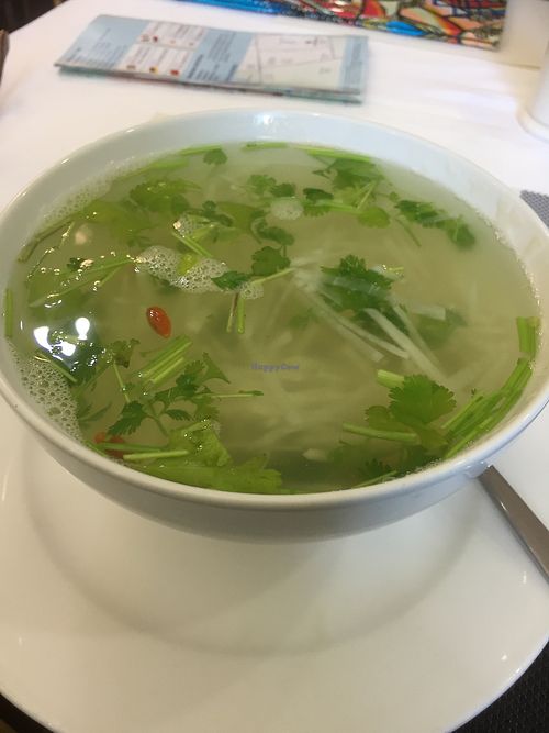 daikon soup at Luna Blanca in Ulaanbaatar