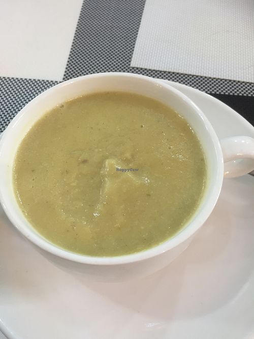 cauliflower soup - tastes more like lentils  at Luna Blanca in Ulaanbaatar
