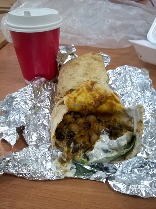 Chana masala flatbread at Wildflower Creative Kitchen in Newcastle Upon Tyne