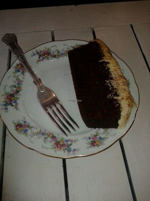 Chocolate caramel cake at Wildflower Creative Kitchen in Newcastle Upon Tyne