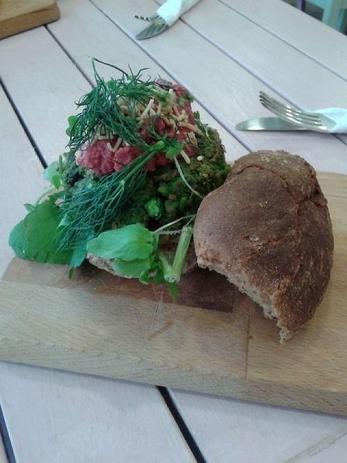 Green Goddess burger at Wildflower Creative Kitchen in Newcastle Upon Tyne