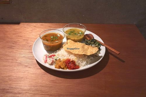south indian set meal at Yama-Shoku-On - Plant Lab in Kyoto
