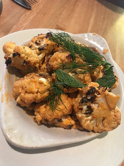 Charred cauliflower  at True Food Kitchen in Walnut Creek