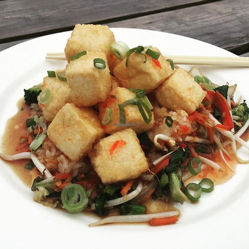 sweet chili tofu at The Whet Noodle  in Oceanside