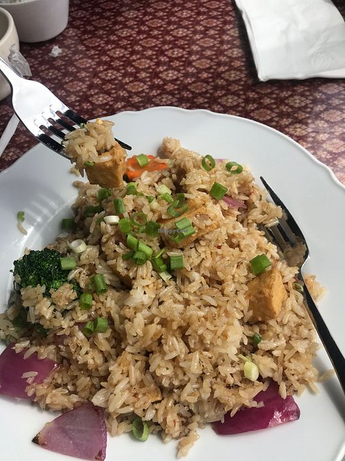 Vegan Tofu fried rice at Chaang Thai in Colorado Springs