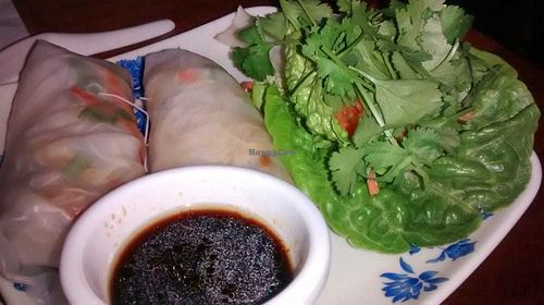 Rice paper rolls at Hanoi Bike Shop in Glasgow