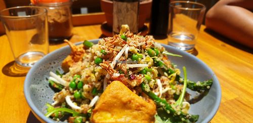 Quinoa Green salad with tofu at Now & Not Yet Cafe in Warrandyte