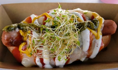 VDog at Mr Jackson's Plant Based Food Truck in Tauranga