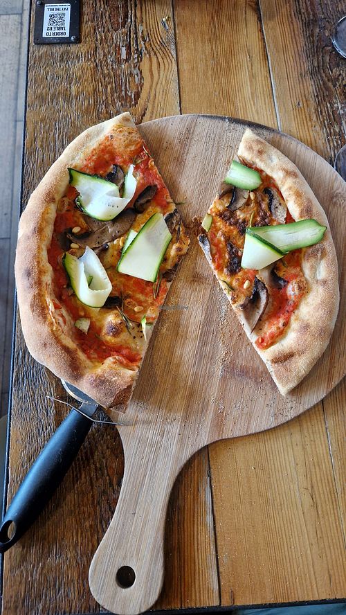 We ate some before I took the photo as the hero vegan pizza was so good at BrewDog in Dundee