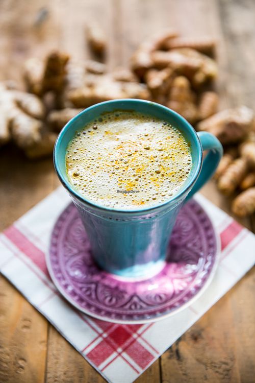 Golden milk, one of our finest! at Mundo Elefante in Pucon