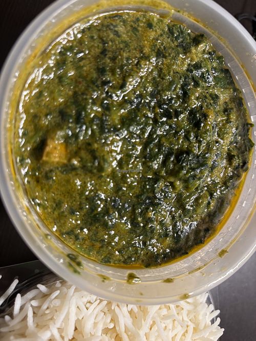 Yummy tofu saag  at Everest Nepal Restaurant in Colorado Springs