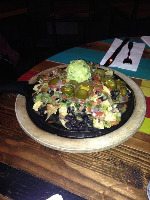 Loaded vegan nachos :) at Nacho Daddy - The Strip in Las Vegas