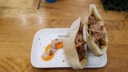 Shawarma sandwich at Nourish Cafe in Yangon