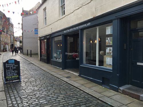 outside  at The Hextol Tans Coffee Shop and Vegetarian Cafe in Hexham
