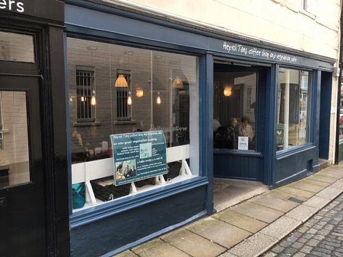 outside  at The Hextol Tans Coffee Shop and Vegetarian Cafe in Hexham